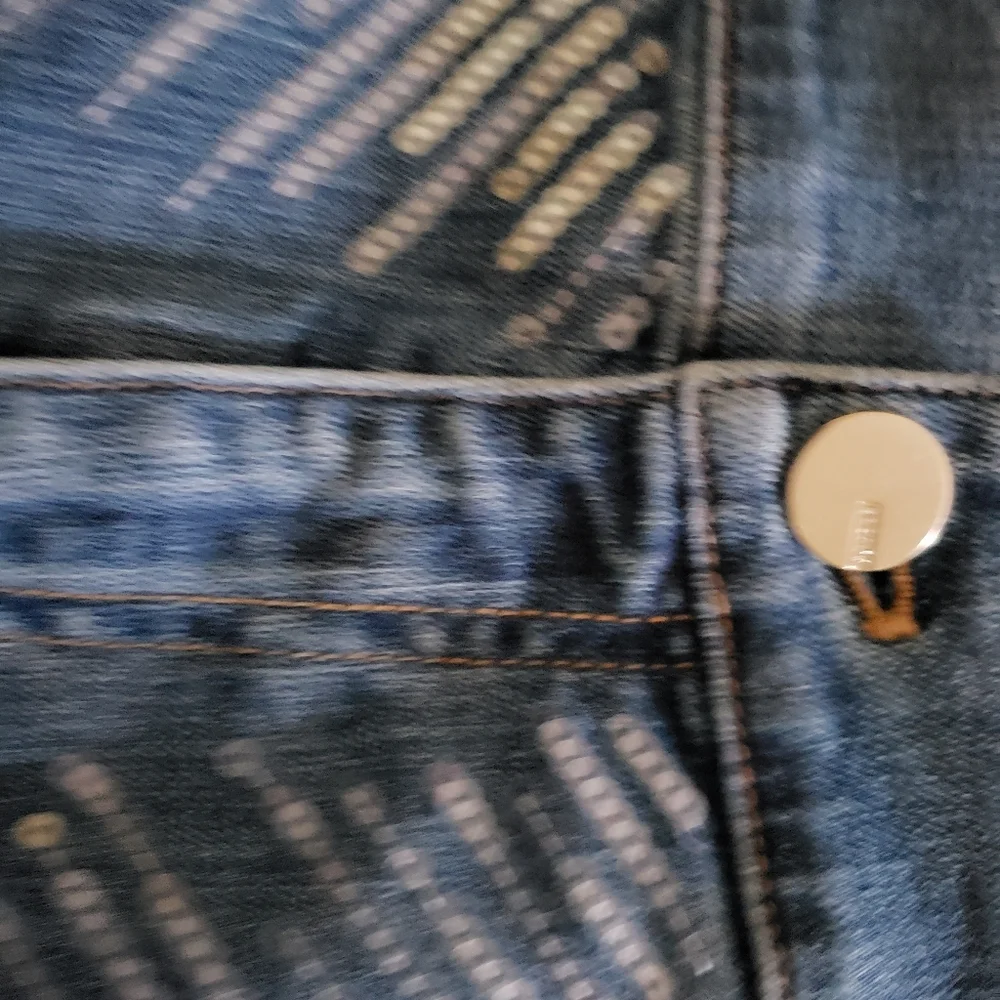 Escada Distressed & Embelished Jeans - Picture 12 of 16